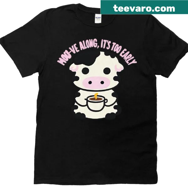 Funny Moo-dy Morning Roast graphic t-shirt
