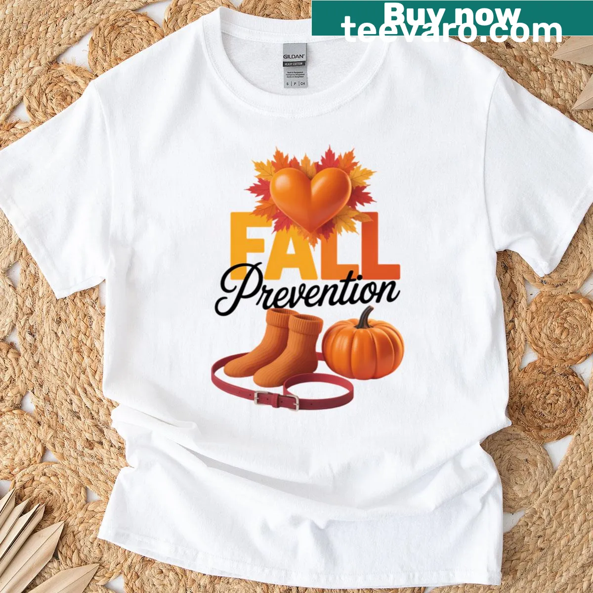 Informative nursing t-shirt about preventing falls in older adults — on a men's t-shirt