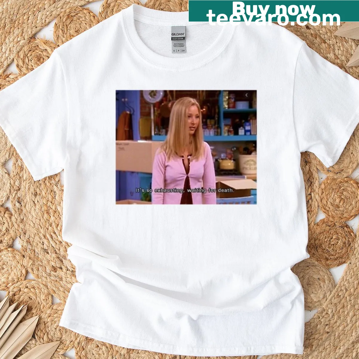 T-shirt displaying a famous quote from Phoebe Buffay in stylish typography — on a men's t-shirt