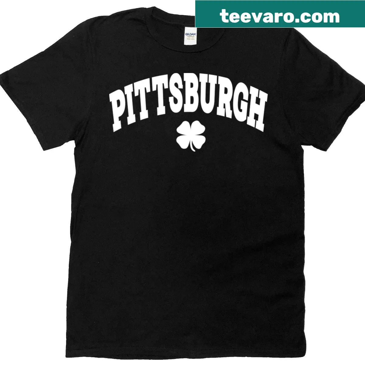 Pittsburgh Clover graphic T-shirt — on a men's t-shirt