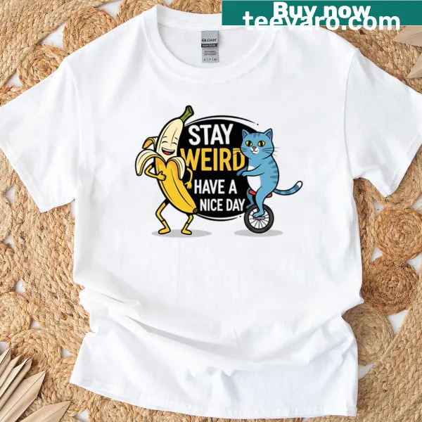'Have A Nice Day' typography design on oversized T-shirt
