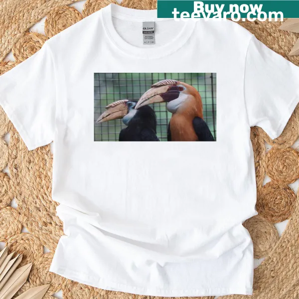 Illustrated Rangkong Bird t-shirt design