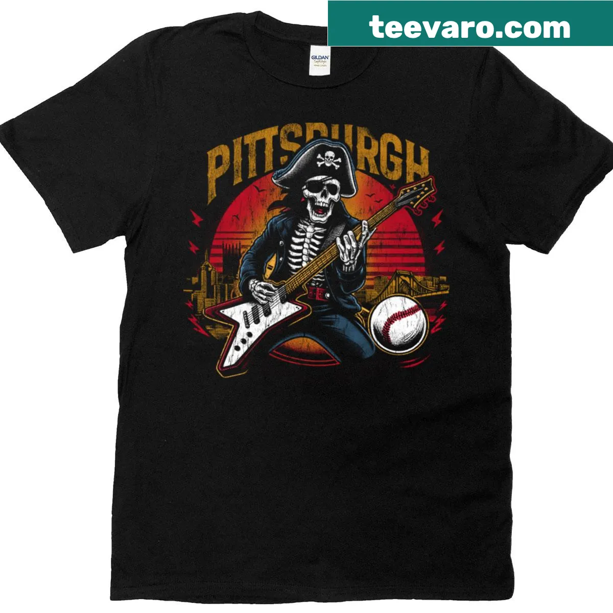 Bold t-shirt with 'Rockin The Diamond' text — on a men's t-shirt