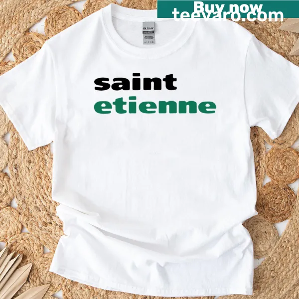 Saint Etienne band design on a stylish t-shirt