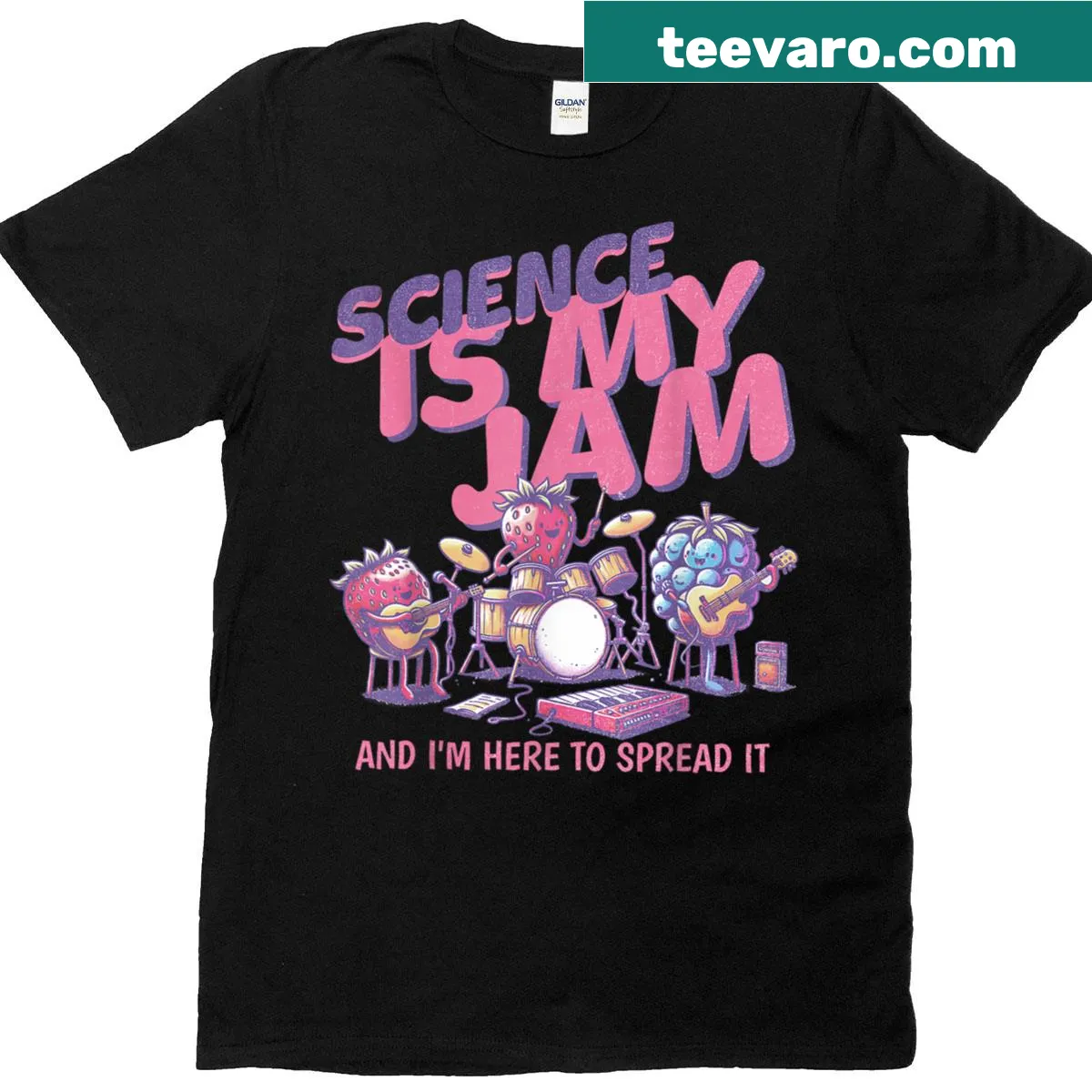 Inspirational science-themed t-shirt for teachers — on a men's t-shirt