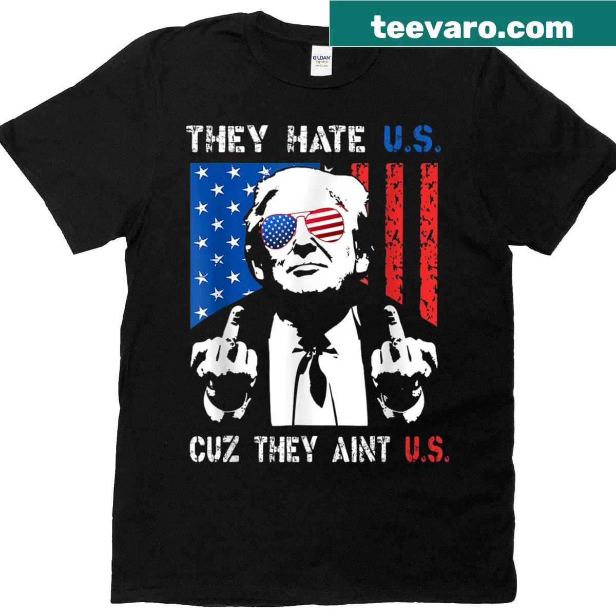 Funny Fourth of July t-shirt with political humor — on a men's t-shirt