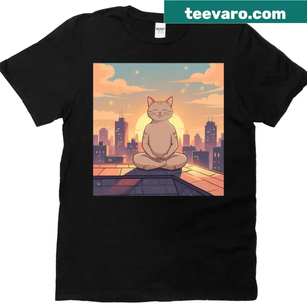 Minimalist Urban Zen graphic t-shirt for a calm vibe