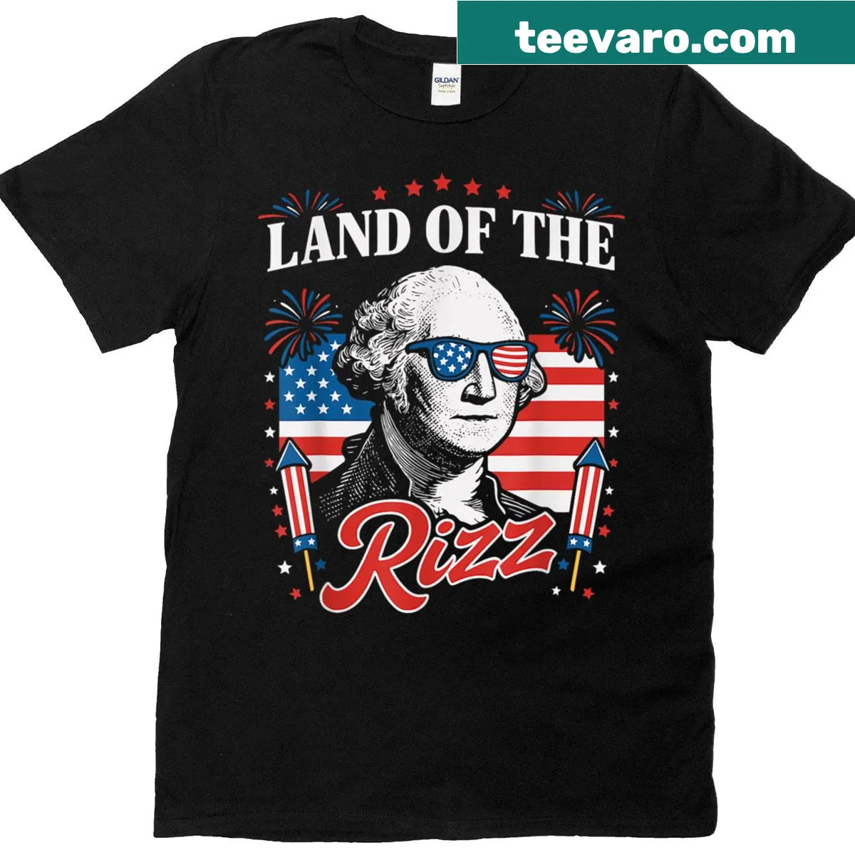 Vintage Fourth of July t-shirt with playful text — on a men's t-shirt