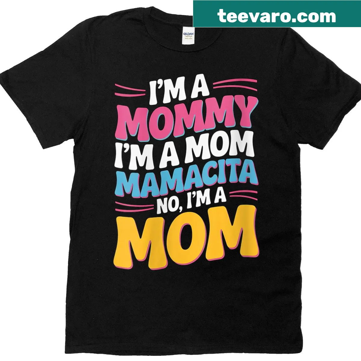 Funny T-shirt for moms featuring the text 'A Proud Mama' — on a men's t-shirt