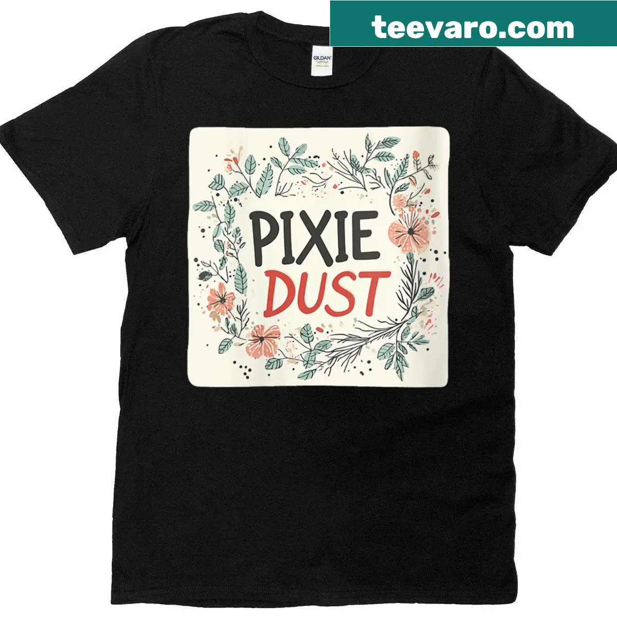 Whimsical T-shirt with 'Believe In Magic' and pixie dust design — on a men's t-shirt