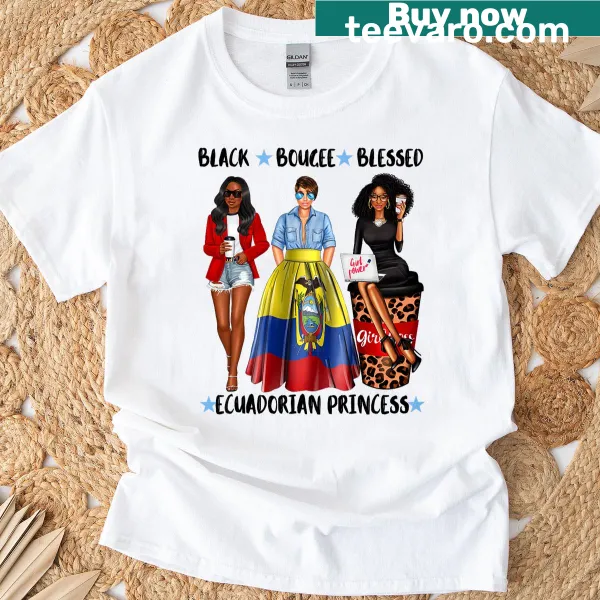 Elegant t-shirt celebrating Ecuadorian heritage