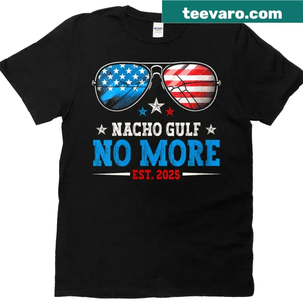 Vintage tee with humorous text, sunglasses, and USA flag graphic