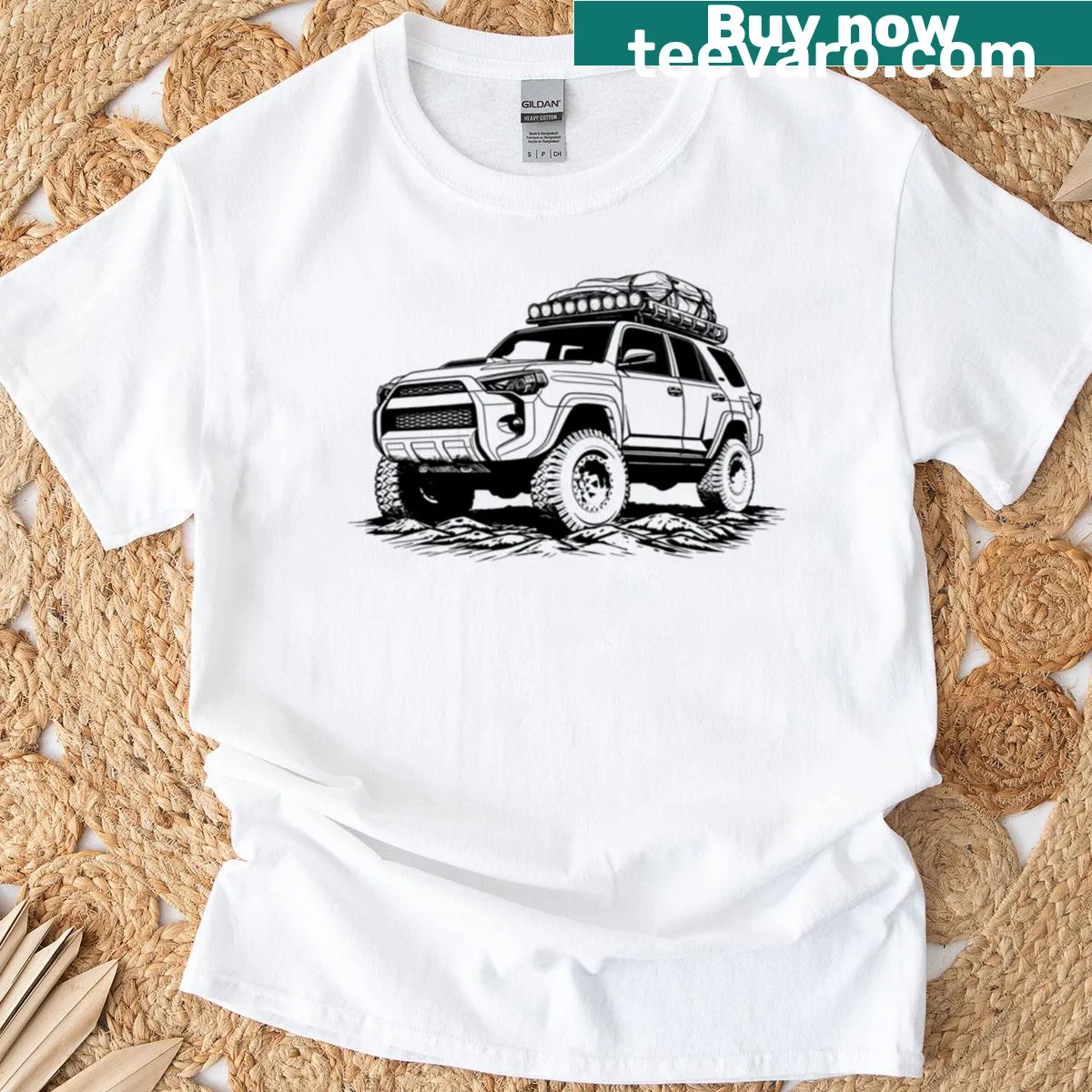 T-shirt featuring the name '4runner 5gen' for SUV enthusiasts — on a men's t-shirt