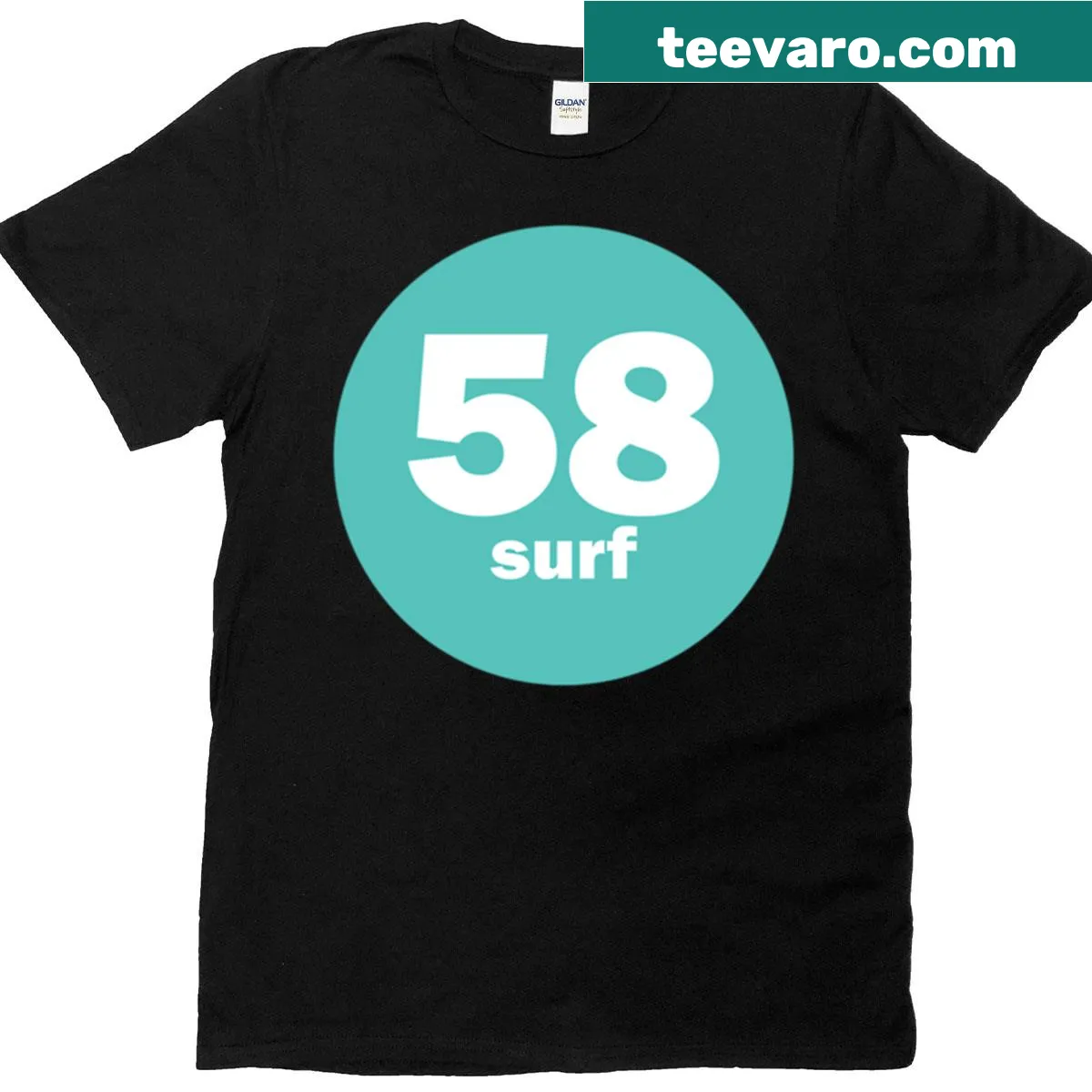 Surf-themed T-shirt capturing the essence of beach culture — on a men's t-shirt