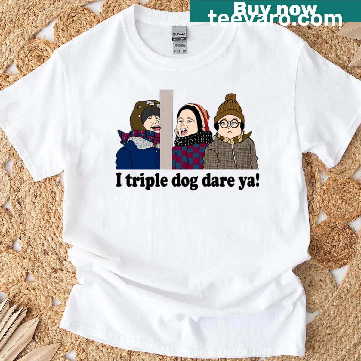 Christmas Story themed fan art T-shirt — on a men's t-shirt