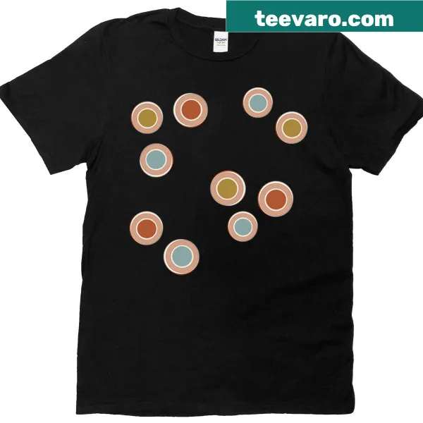 Abstract Art Deco circles and dots design