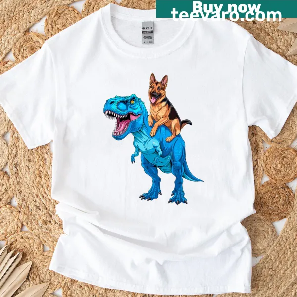 Adorable German Shepherd graphic T-shirt for dog lovers