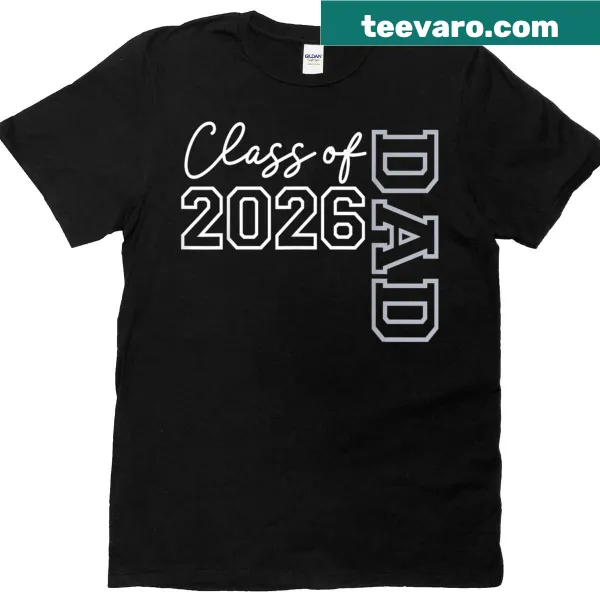 Dad Senior 2026 graduation themed t-shirt