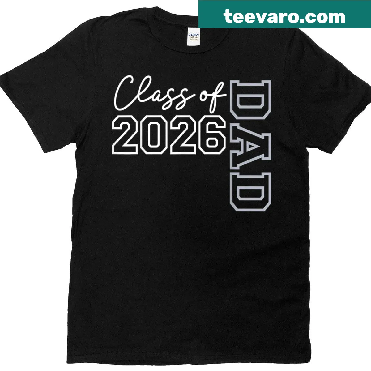 Dad Senior 2026 graduation themed t-shirt — on a men's t-shirt