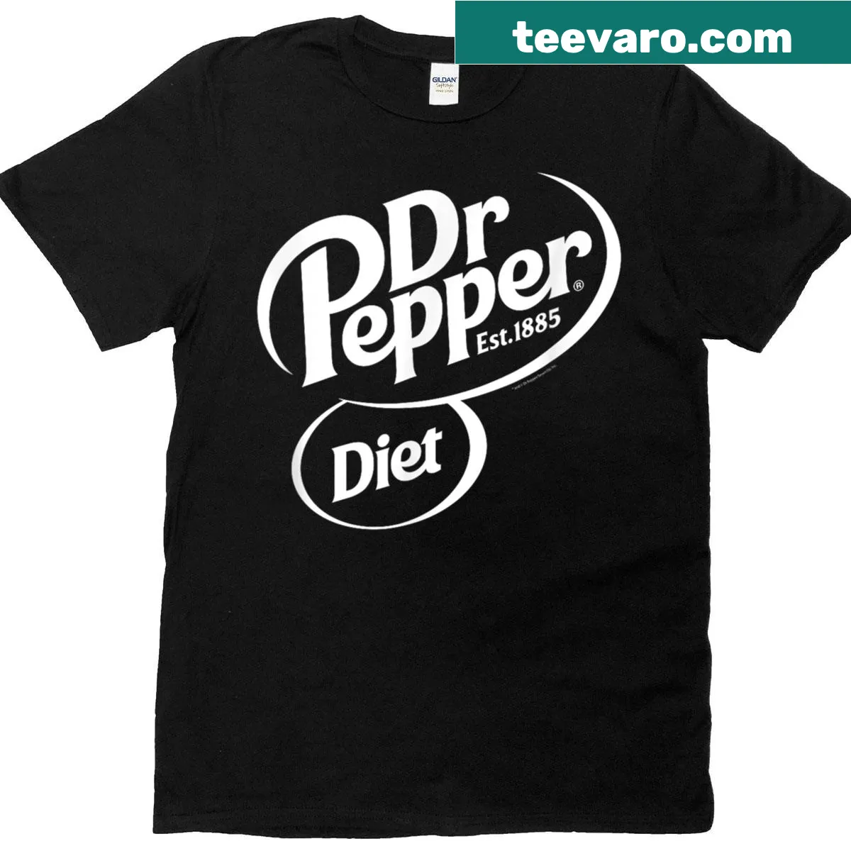 Diet soda pop logo graphic on a t-shirt — on a men's t-shirt