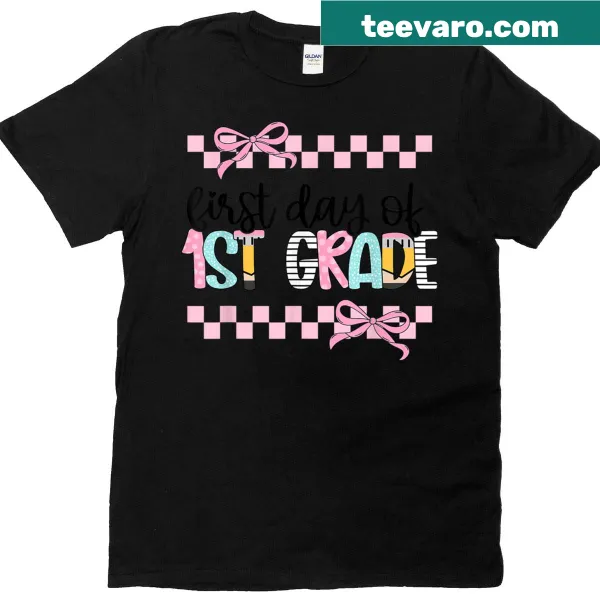 Cute shirt for first grade teachers with welcoming text