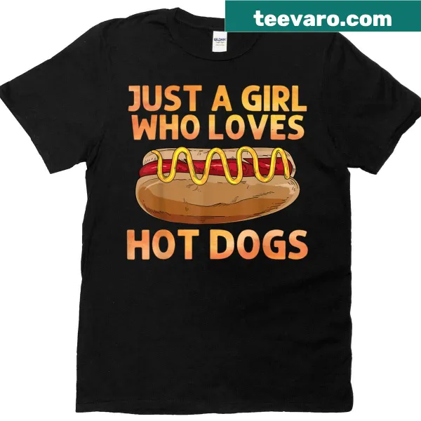 Funny hot dog graphic on a women's t-shirt