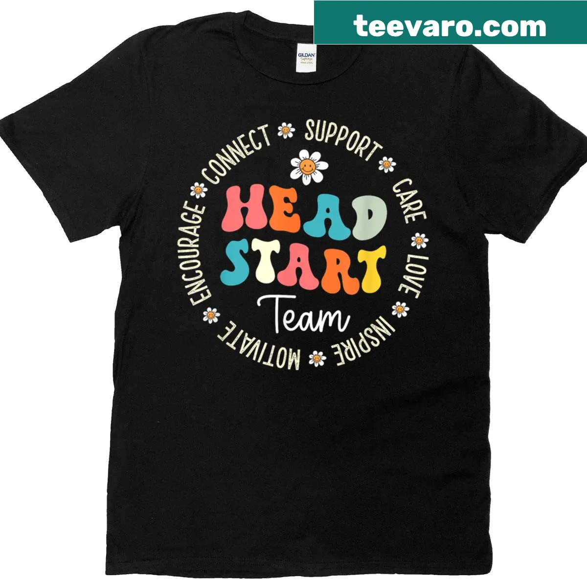Head Start Team Teacher T-shirt for homeschooling — on a men's t-shirt