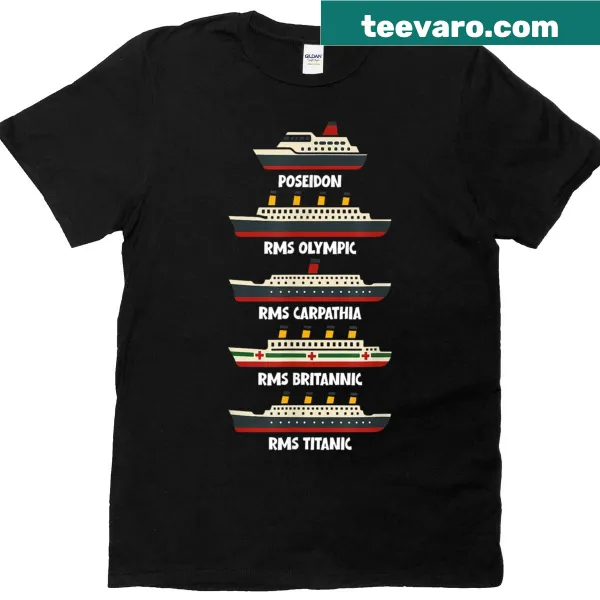 T-shirt featuring historic ships design for maritime enthusiasts