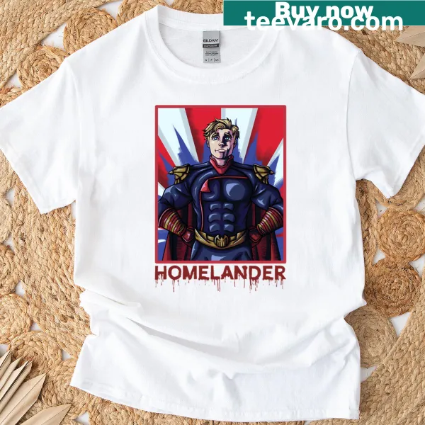 T-shirt with a dynamic design inspired by Homelander from The Boys
