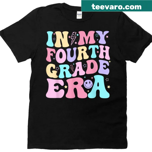 T-shirt featuring the phrase about fourth grade, ideal for teachers.