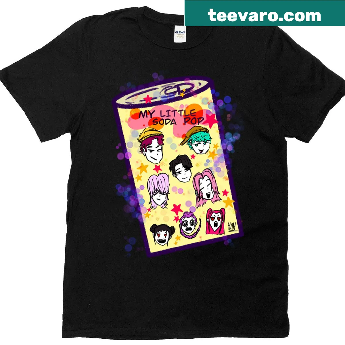 T-shirt featuring Kpop demon hunters design by Marcieom — on a men's t-shirt