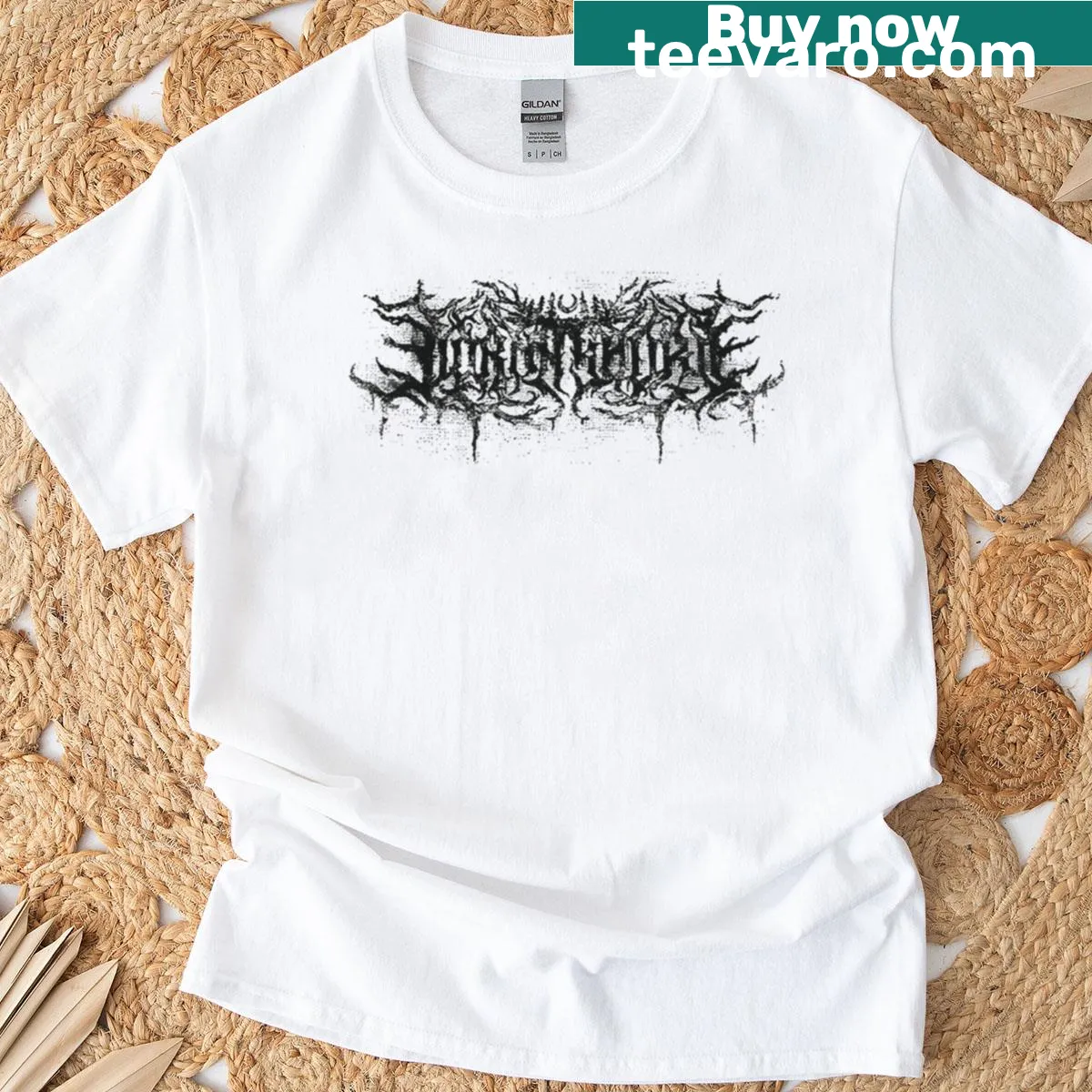 Lorna Shore band merch graphic tee — on a men's t-shirt