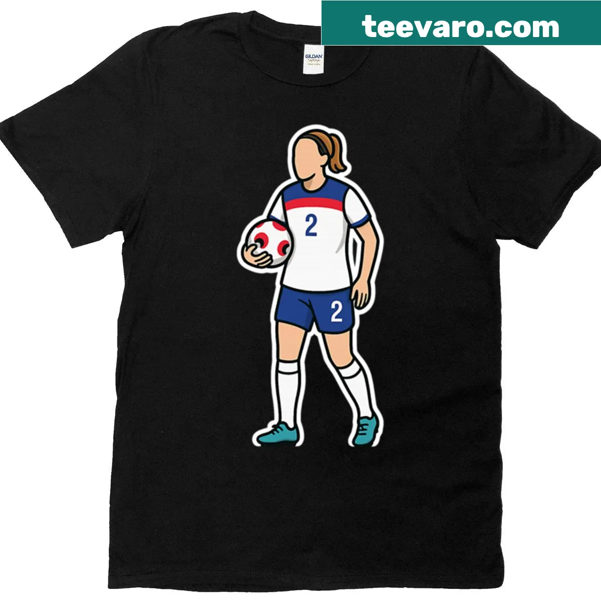 Graphic shirt honoring footballer Lucy Bronze from England. — on a men's t-shirt