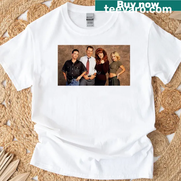 Humorous typography T-shirt with 'Married With Children' text