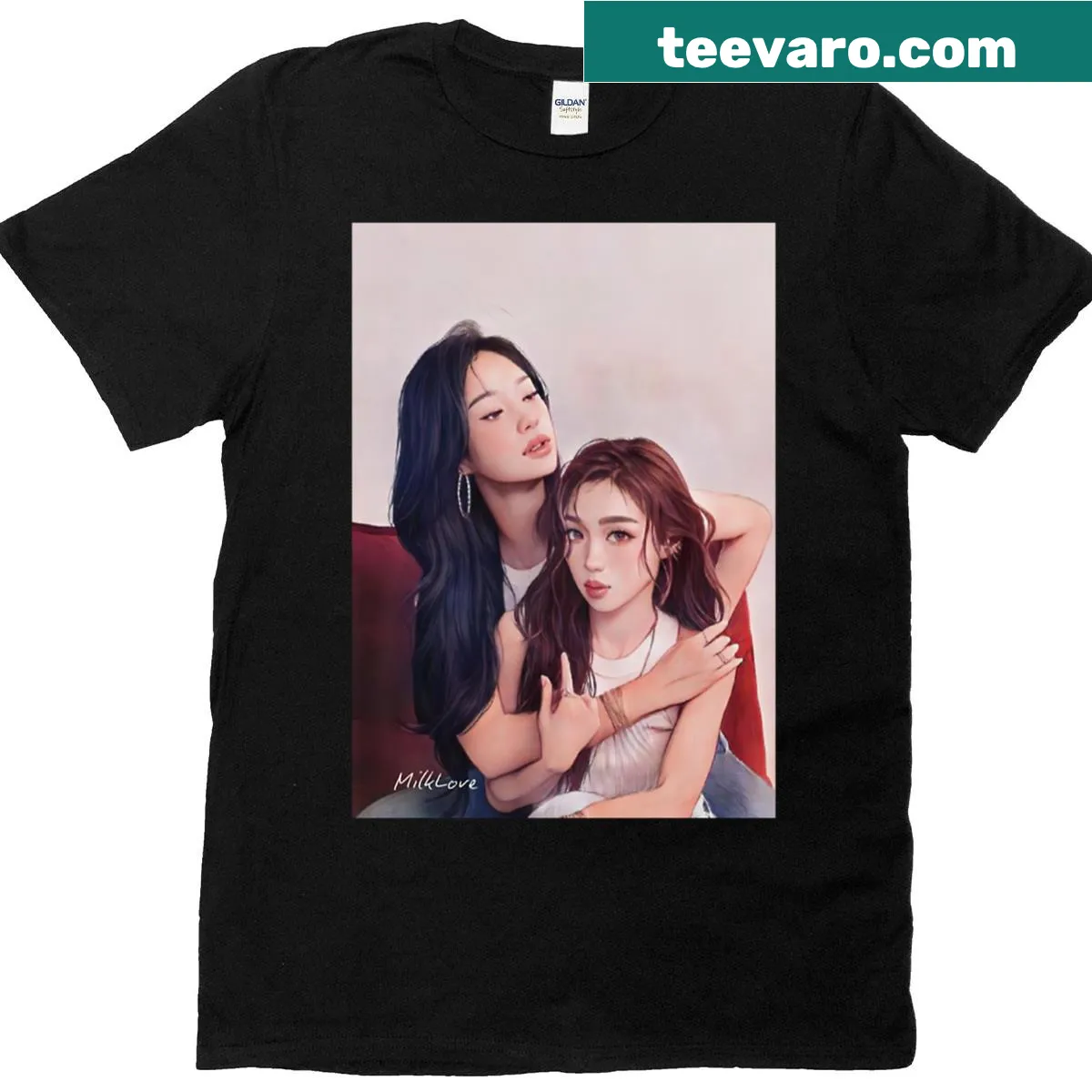 Charming Milklove fanart illustration on a T-shirt — on a men's t-shirt