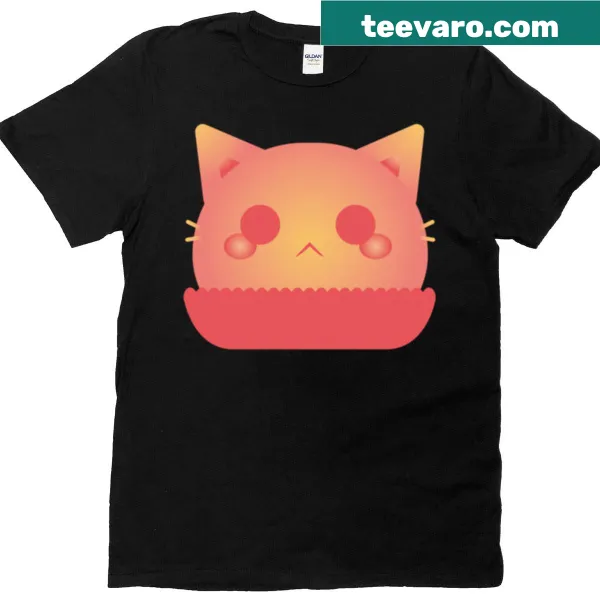 Charming Mochi cat graphic on a kawaii t-shirt