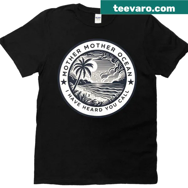 Stylish t-shirt with 'Mother Mother Ocean' text on both sides