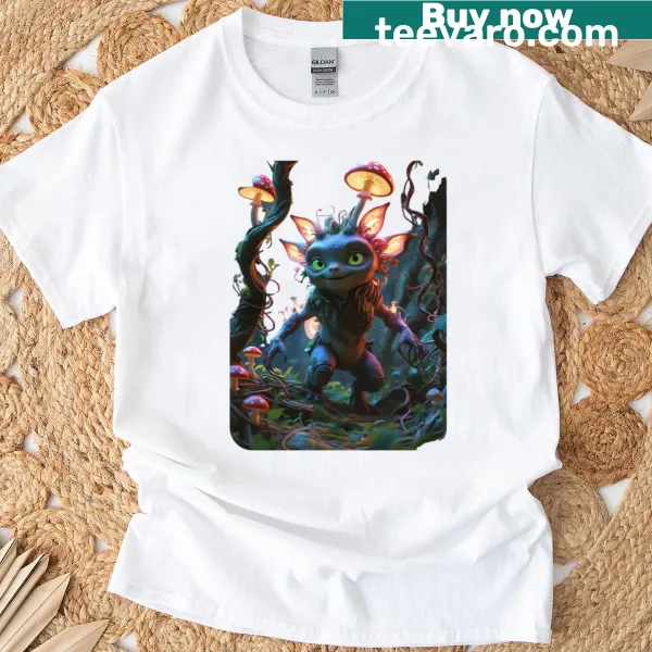 Illustration of mycelium on Mycelial Sporeling T-shirt