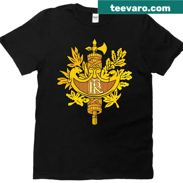 National Emblem Seal of France printed on T-shirt