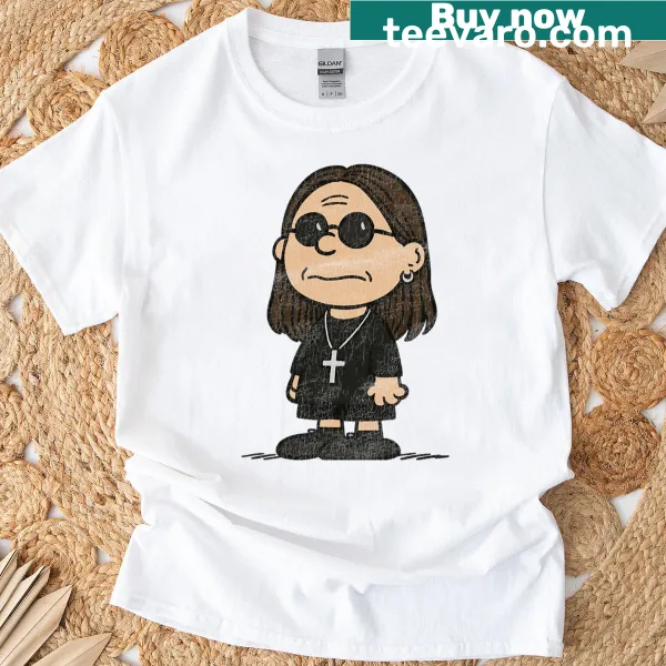 Illustrated Ozzy Osbourne t-shirt featuring bold graphics
