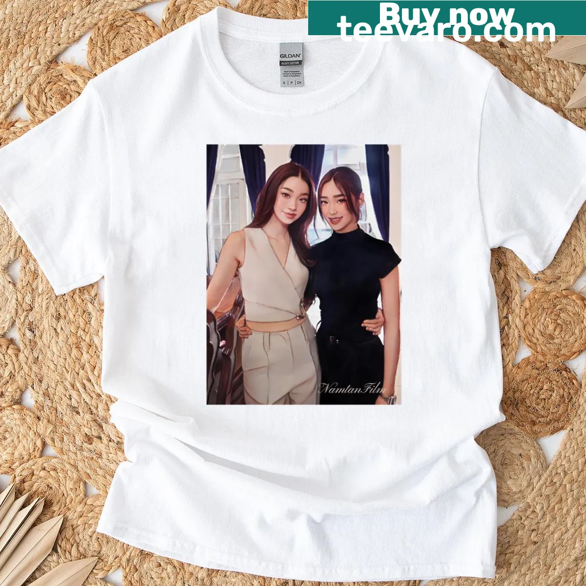 Fan art t-shirt featuring Pluto GL from Namtan film. — on a men's t-shirt