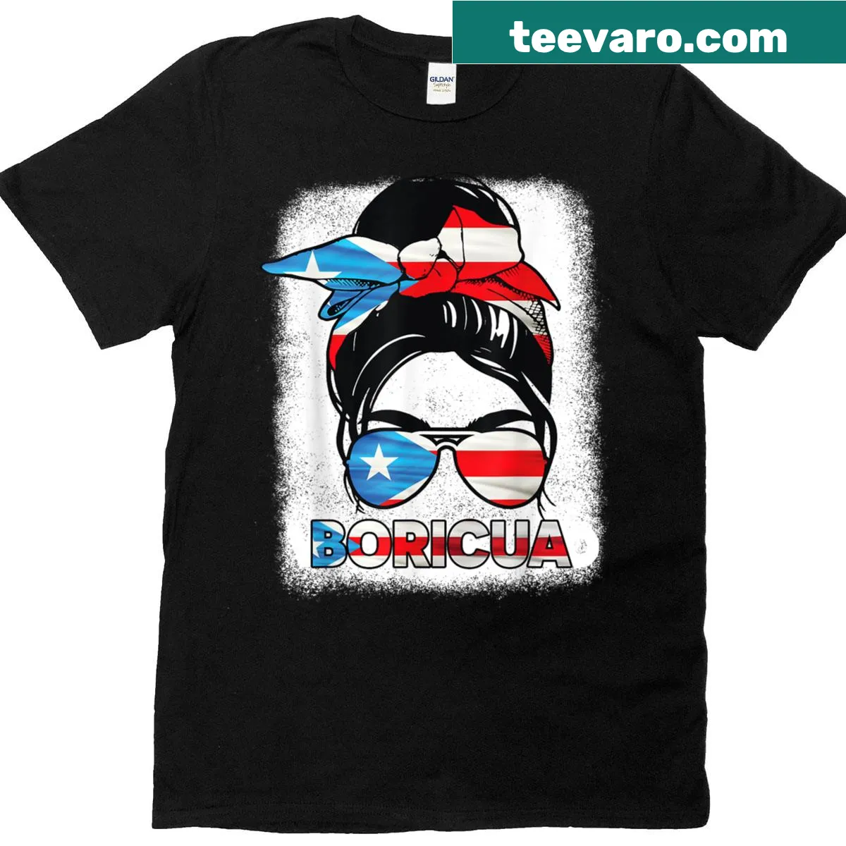 Proud T-shirt celebrating Puerto Rican women — on a men's t-shirt