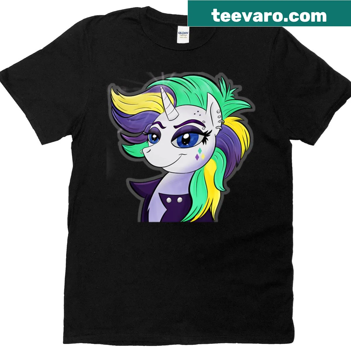 Edgy T-shirt featuring a bold punk rarity design. — on a men's t-shirt