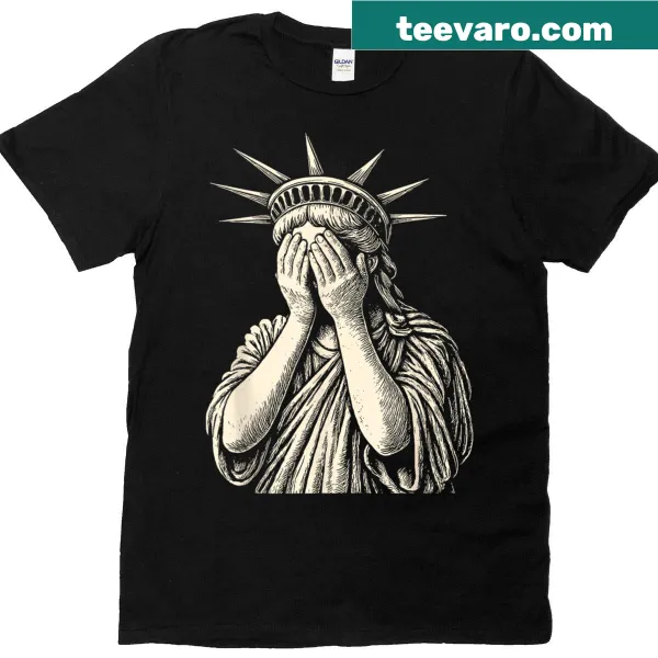 Illustration of Statue of Liberty promoting equality on t-shirt