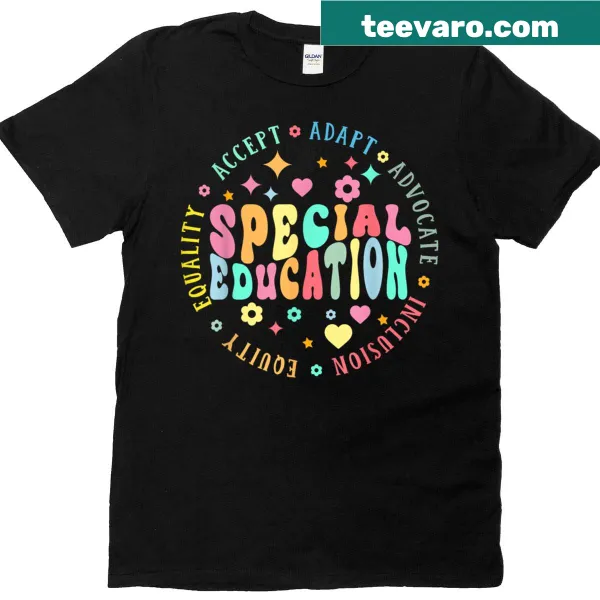 Teacher t-shirt with 'Special Education Squad Dream Team' text