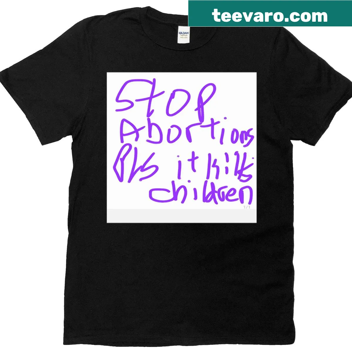 Bold message T-shirt regarding abortion issues. — on a men's t-shirt