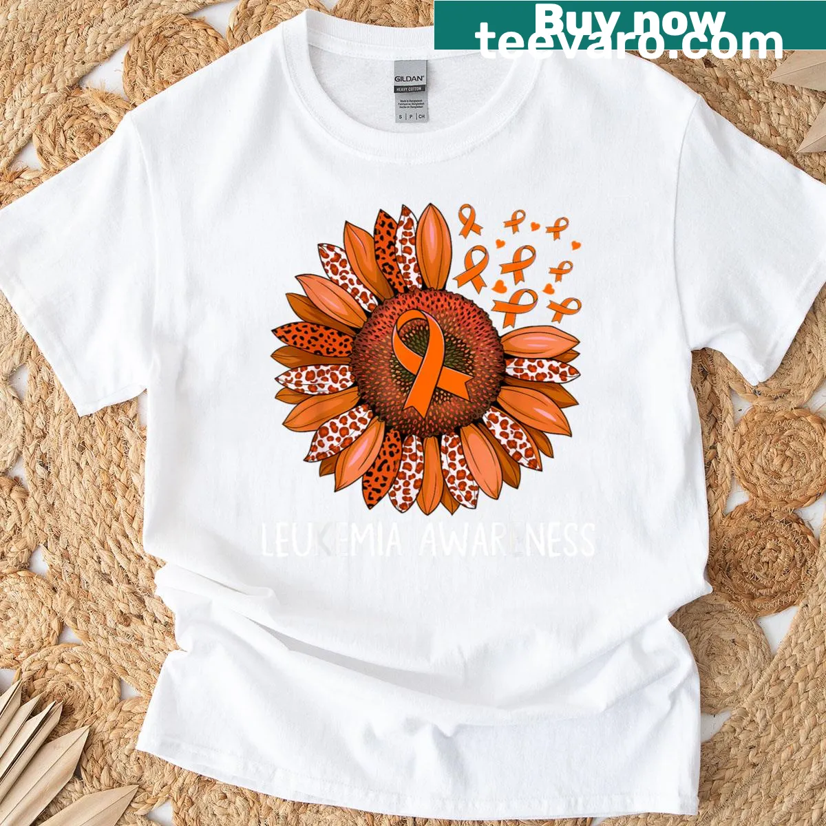 Sunflower design with motivational text on a T-shirt — on a men's t-shirt