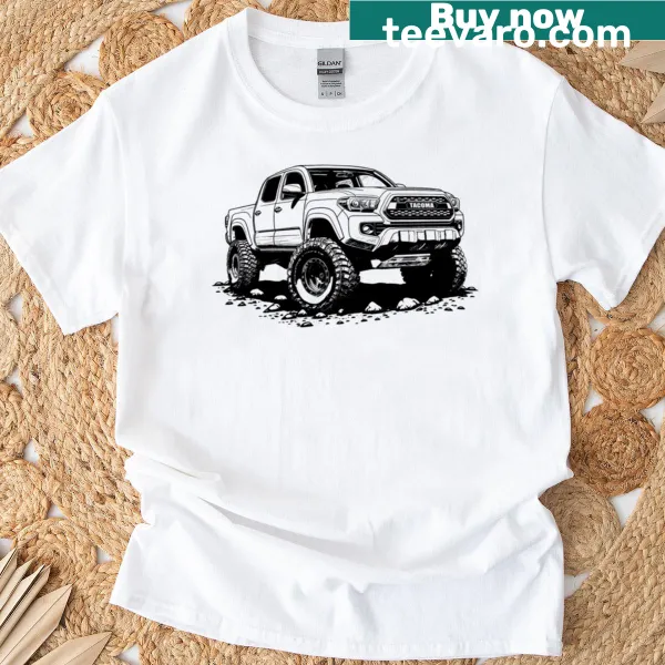 Vintage graphic of Tacoma 3gen truck