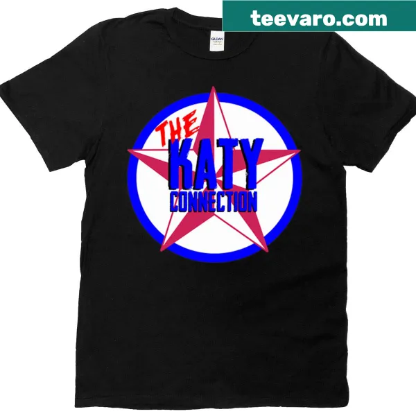 Edgy T-shirt stating 'The Katy Connection' in bold typography