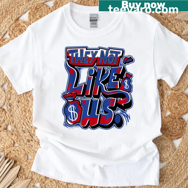Statement T-shirt with 'They Don't Like Us' text